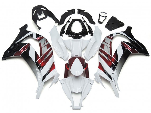 2016-2019 White and Silver Kawasaki ZX10R Fairings for Sale 2016-2019 White and Silver Kawasaki ZX10R Fairings for Sale