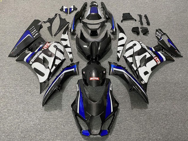 2017-2019 Carbon Fiber Style & Blue Suzuki GSXR 1000 Fairings for Sale 2017-2019 Carbon Fiber Style & Blue Suzuki GSXR 1000 Fairings for Sale