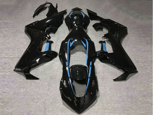 2017-2019 Gloss Black & Light Blue Lining Honda CBR1000RR Fairings for Sale 2017-2019 Gloss Black & Light Blue Lining Honda CBR1000RR Fairings for Sale