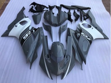 2017-2019 Nardo Grey and White Yamaha R6 Fairings for Sale
