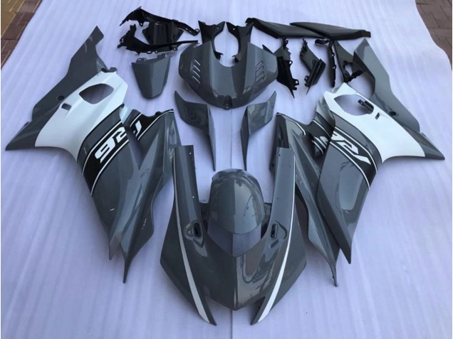 2017-2019 Nardo Grey and White Yamaha R6 Fairings for Sale 2017-2019 Nardo Grey and White Yamaha R6 Fairings for Sale