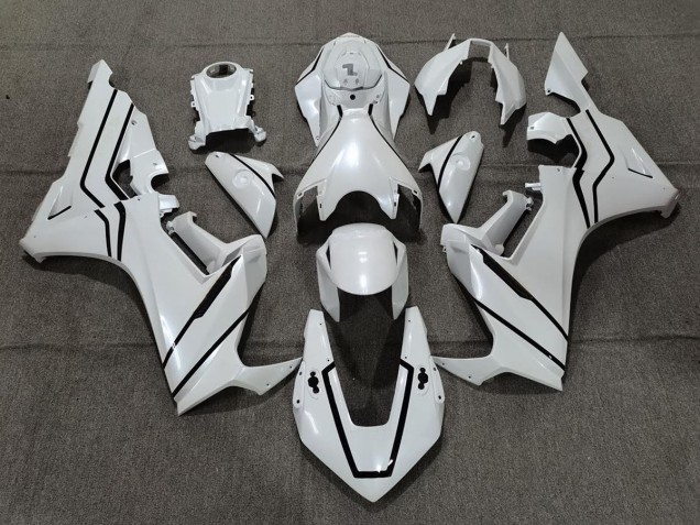 2017-2019 Pearl White & Black Lining Honda CBR1000RR Fairings for Sale 2017-2019 Pearl White & Black Lining Honda CBR1000RR Fairings for Sale