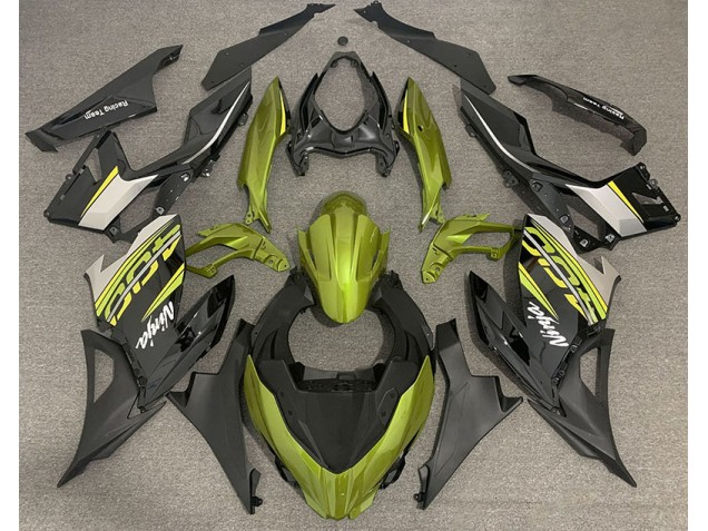 2018-2020 Liquid Yellow and Gray Kawasaki Ninja 400 Fairings for Sale 2018-2020 Liquid Yellow and Gray Kawasaki Ninja 400 Fairings for Sale