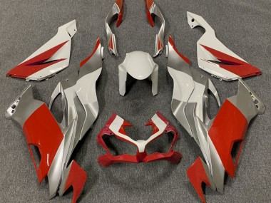 2019-2020 Red White and Silver Kawasaki ZX6R Fairings for Sale